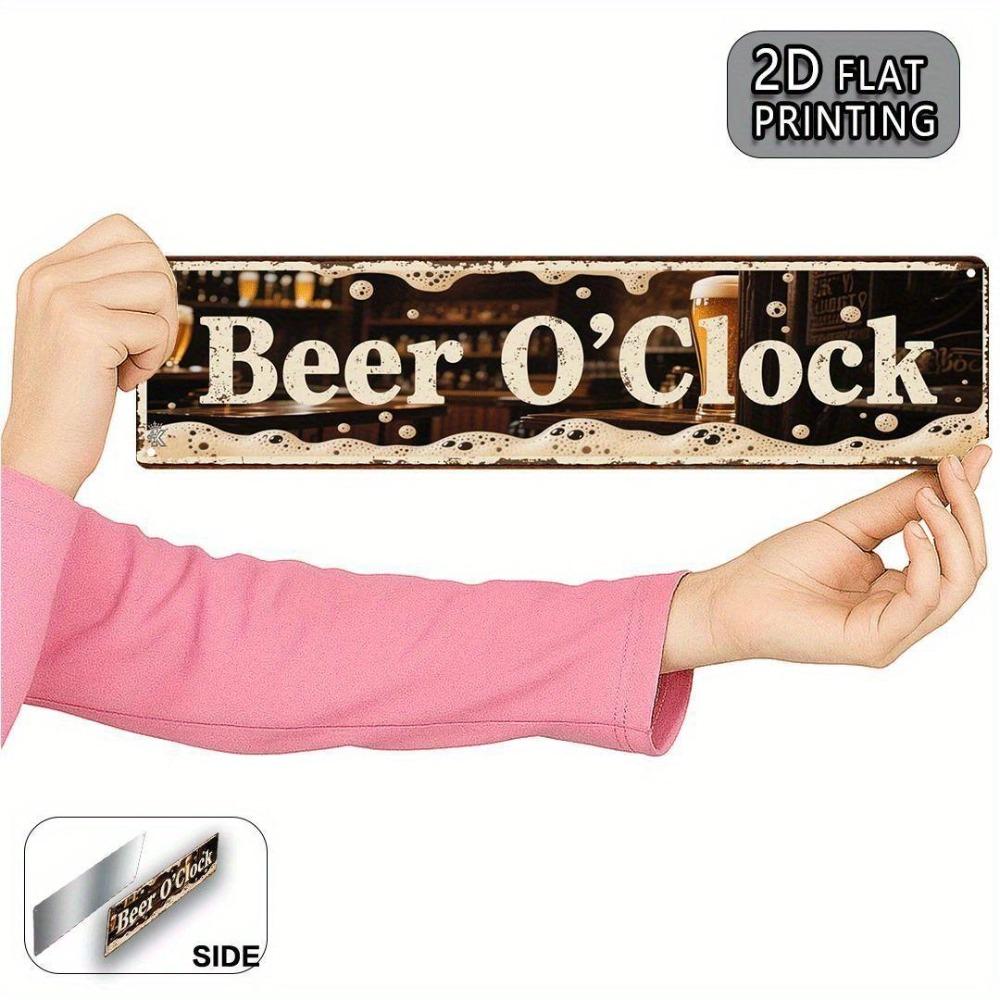 Retro Metal Wall Art for Home Office Beer Bar Decor
