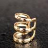 Punk Rock Ear Clip Cuff Wrap Earrings No piercing-Clip On   Bronze