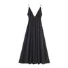 Summer European and American women's clothing vacation style polka dot suspender dress