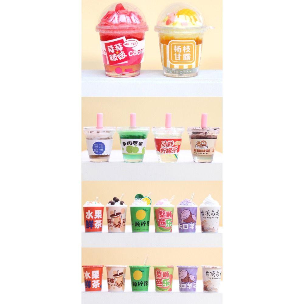 Creative DIY Cream Gel Milk Tea Cup Cute DIY Cream Gel Material Bag  Birthday Gift