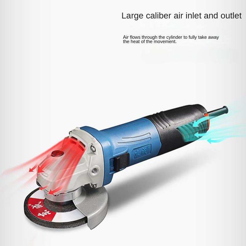 Dongcheng Angle Grinder S1M-FF09-100S Angle Grinder Handheld Cutting Machine Multifunctional Hand Grinding Wheel Dongcheng