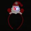 Snowman Christmas LED Headband Red Santa Hairband Snowman LED Light Headband  New Year's Eve