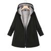 Women's Fashion Autumn/Winter Hooded Reversible Fleece Sweatshirt Jacket Cotton Padded Thick Hooded Women's Coat