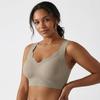 Confezione da 4 Reggiseni Donna Senza Cuciture Senza Ferretto Scollo a V Costine Morbide Comfort Bralette
