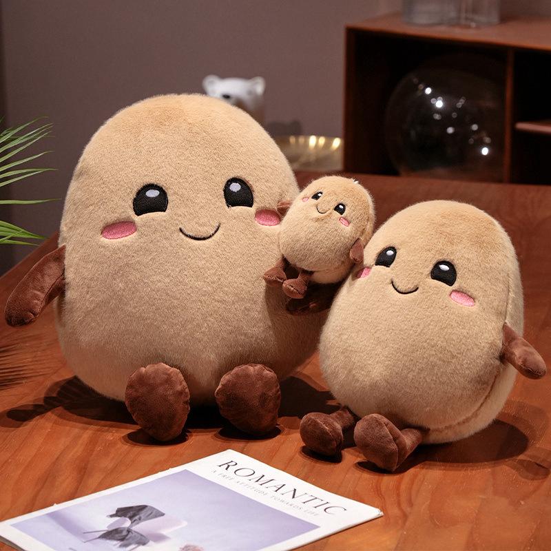 Creative Small Potato Throw Pillow Plush Toy Doll Potato Doll Girl Bag Keychain Small Pendant Rag Doll