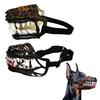 Horror Style Dog Costume Scary Dinosaur Muzzle with Teeth, Adjustable Latex Breathable Pet Cosplay Accessory Mask, Anti-Bite Halloween for Parties And