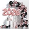 2026 Crown Number Foil Balloons for New Year Eve Party Decoration Supplies Navidad Christmas 2025 Photo Props Gifts