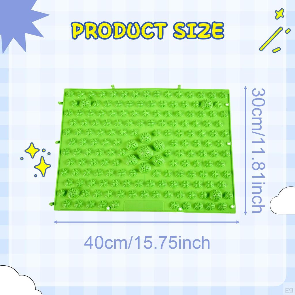 Acupressure Foot , Lightweight Sensory Mat for Room, Floor Walking And Toe Training.