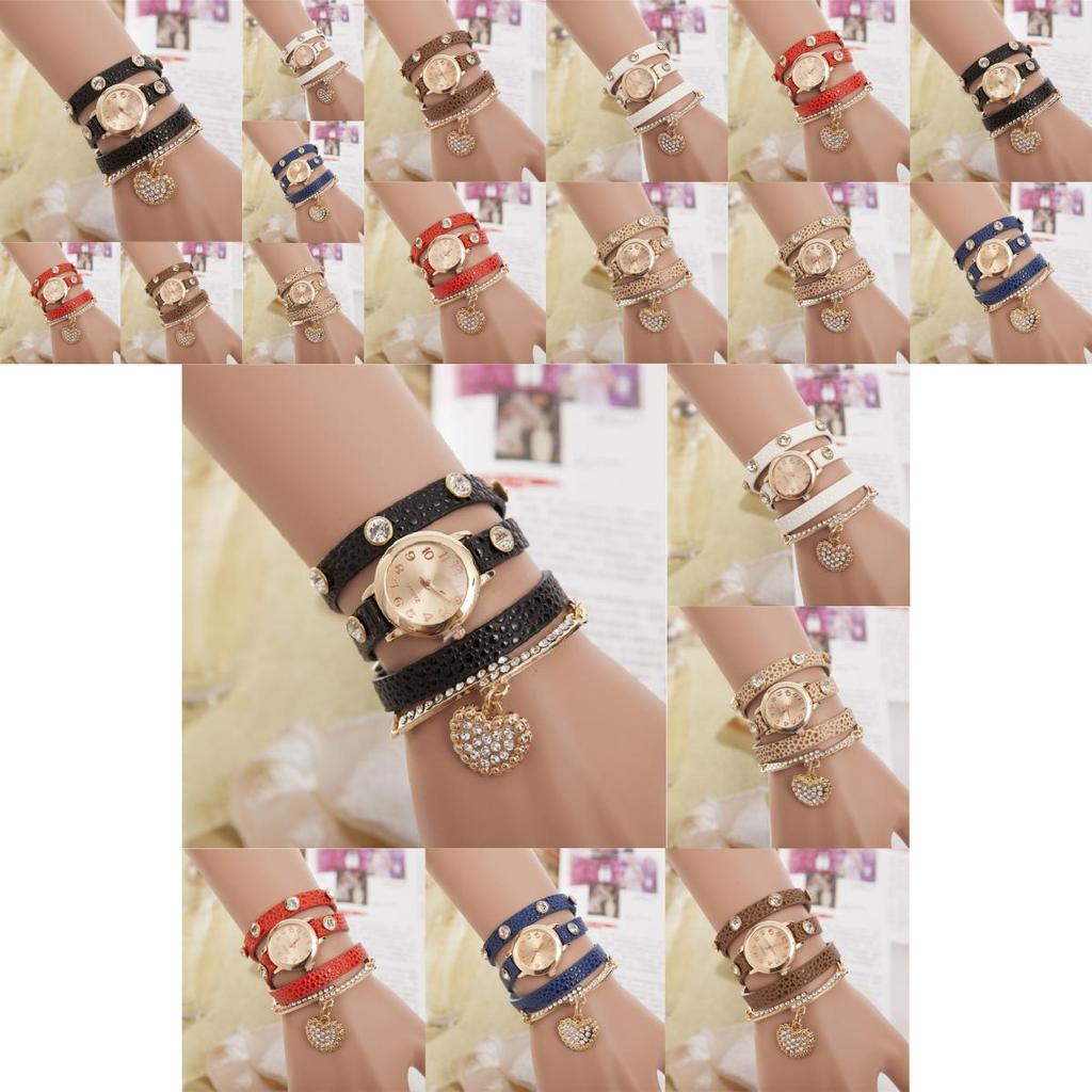 Klassische Damenuhr mit Quarzwerk und Lederarmband für den Freizeitbereich