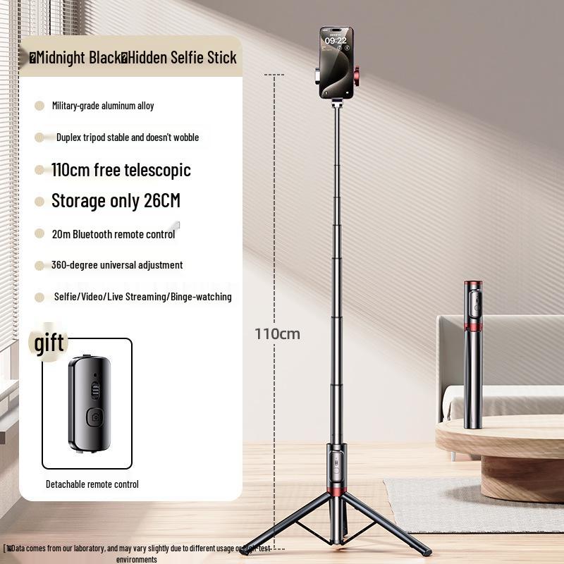 

Portable Bluetooth Selfie Stick Tripod with Anti-Shake and Telescopic Function for Live Broadcast