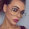 Classic Glasses Frame Fashion Personality Metal Frame Flat Mirror for Men and Women Plain and Ultra-light Black Frame Business Glasses.