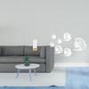 Transparent Straw Organizer And Acrylic Mirror Fish Wall Decals for Counter Makeup Brushes Bar