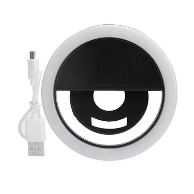 Anillo de luz para selfies, recargable, para teléfono, portátil, tableta, cámara, fotografía