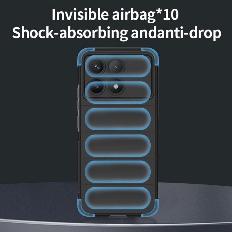 Airbag Stoßfestes Case für POCO X6 Pro M6 5G F5 Pro X5 M5 X4 Pro M4 Pro F4 X3 GT F3 C65 C55 Stoßfeste Panzerung Heavy Duty Hülle