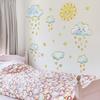 Tj9004 Cute Sun Cloud Love Rain Bronzing Wall Sticker Decoration Living Room Bedroom Background Self-Adhesive Wall Sticker