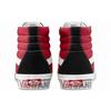 Vans SK8 HI Sidewall Logo Black Racing Red Suede Skate Shoes 'Black Racing Red' VN0A4BV6SXX