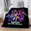 K-Pop Demon Hunters Blanket CozyBlanketSoft Warm Cozy Throw For Sofa Couch Office Bed Picnics Ideal for All Seasons Cozy Home Lovers Best Y26