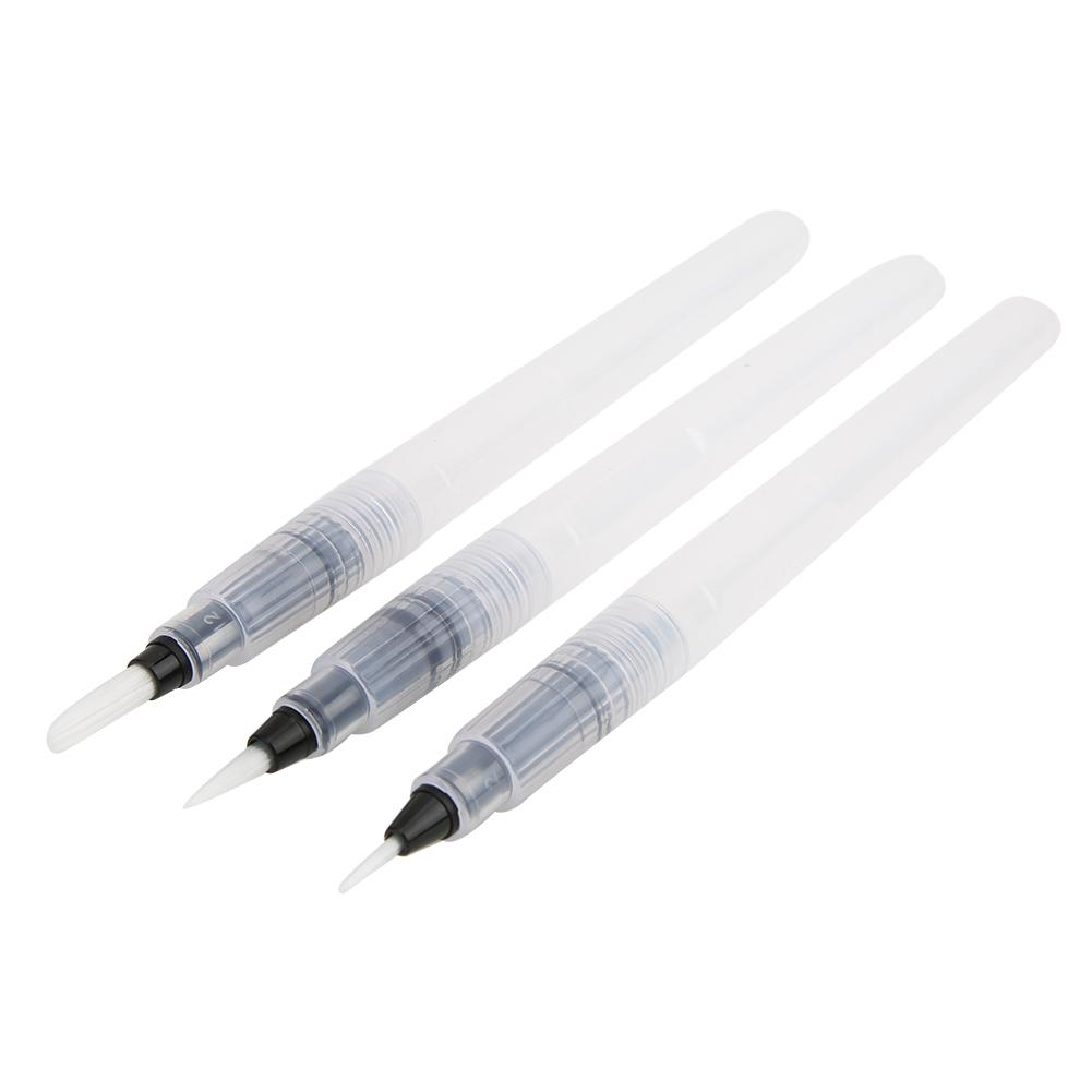 3pcs Artist Water Storage Soft Brush Pen Watercolor Painting Drawing Paintbrush Art Supplies