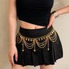 Fashion Tassel Waist Chain For Women Glitter Pearl Pendant Belt Strap Dress Crop Top Bikini Sexy Waist Decorative Chain