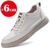 2025 Summer Breathable Elevator Shoes, 6 Cm Height-enhancing Outdoor Sneakers, Men's Fashionable Black Height-enhancing Shoes