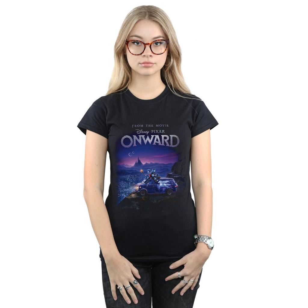 Disney Womens/Ladies Onward Poster Art Cotton T-Shirt