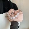 New PU solid color women's handbag shoulder bag fashion popular improve temperament quality excellent  spring/summer fashion