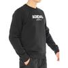 Adidas Sweatshirts Men's Black Crew Neck Moderate Regular CZ9075