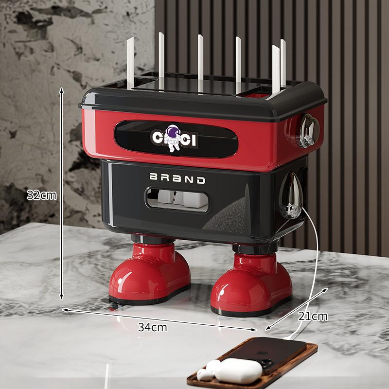 Home router storage box Wireless wifi box Cartoon desktop finishing wire box Multifunctional plastic rack