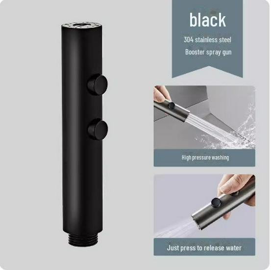 "304 Stainless Steel Bidet Spray Gun Toilet Set Wash Butt Shower Nozzle"