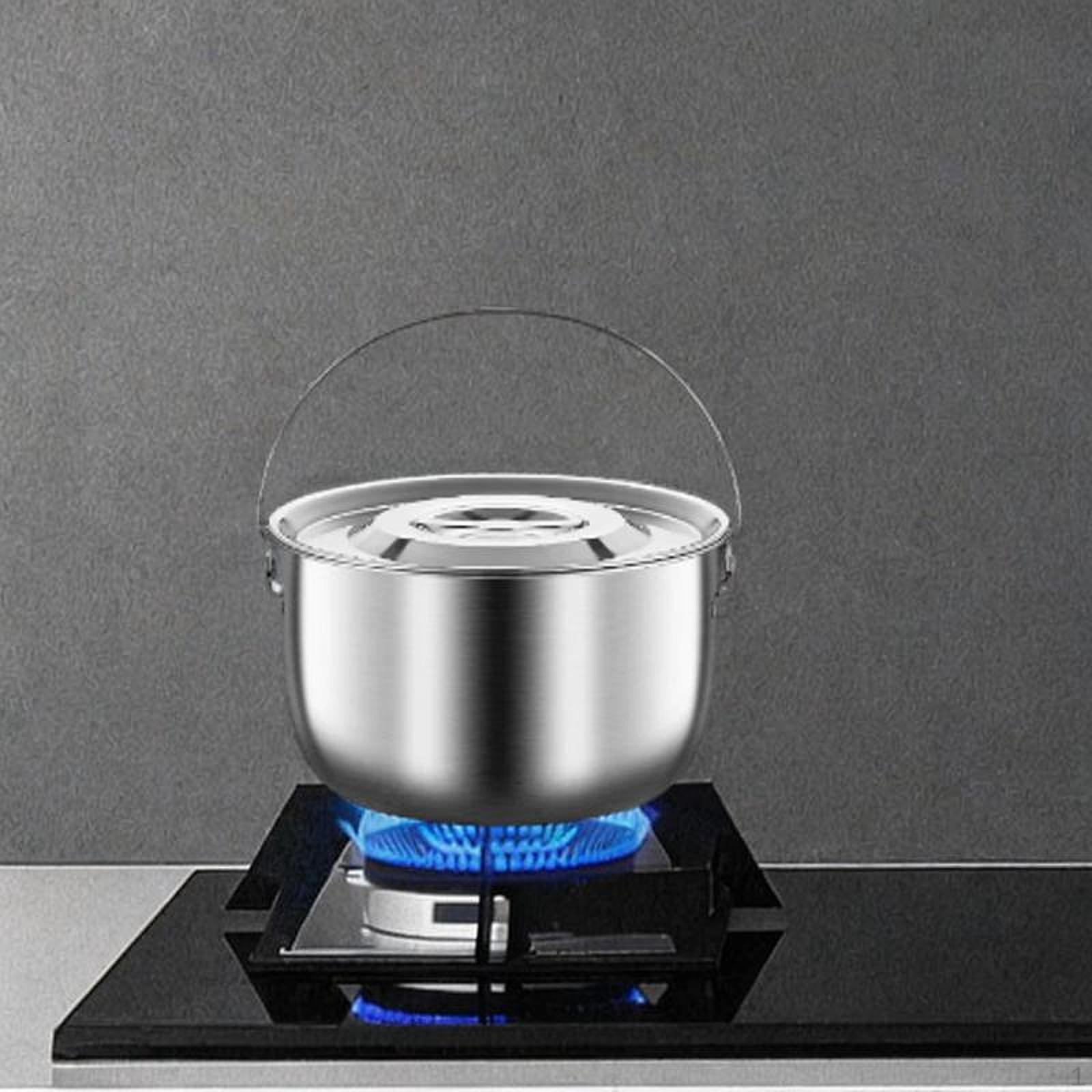 

Аксессуары для походной посуды с крышкой и ручкой, портативные, для коммерческой кухни, дома, вечеринки 2.5L