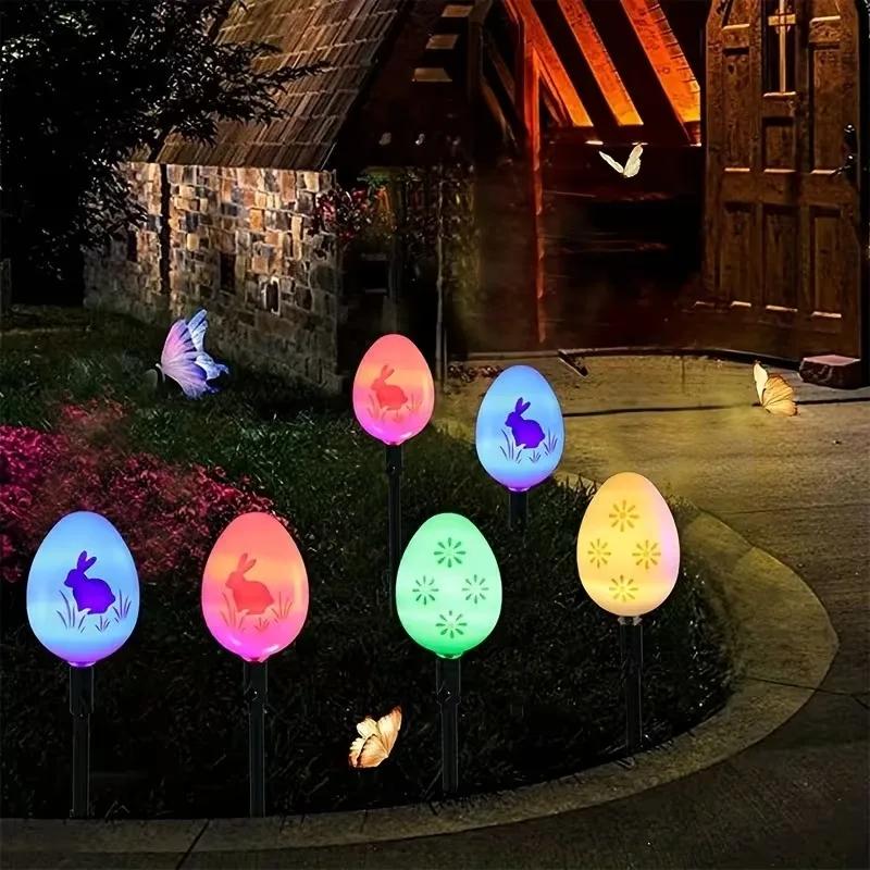3.5M/5M Solar Easter Egg String LightsWaterproof LED GardenLights Outdoor Lawn and Yard DecorationFestive Landscape Party Lights