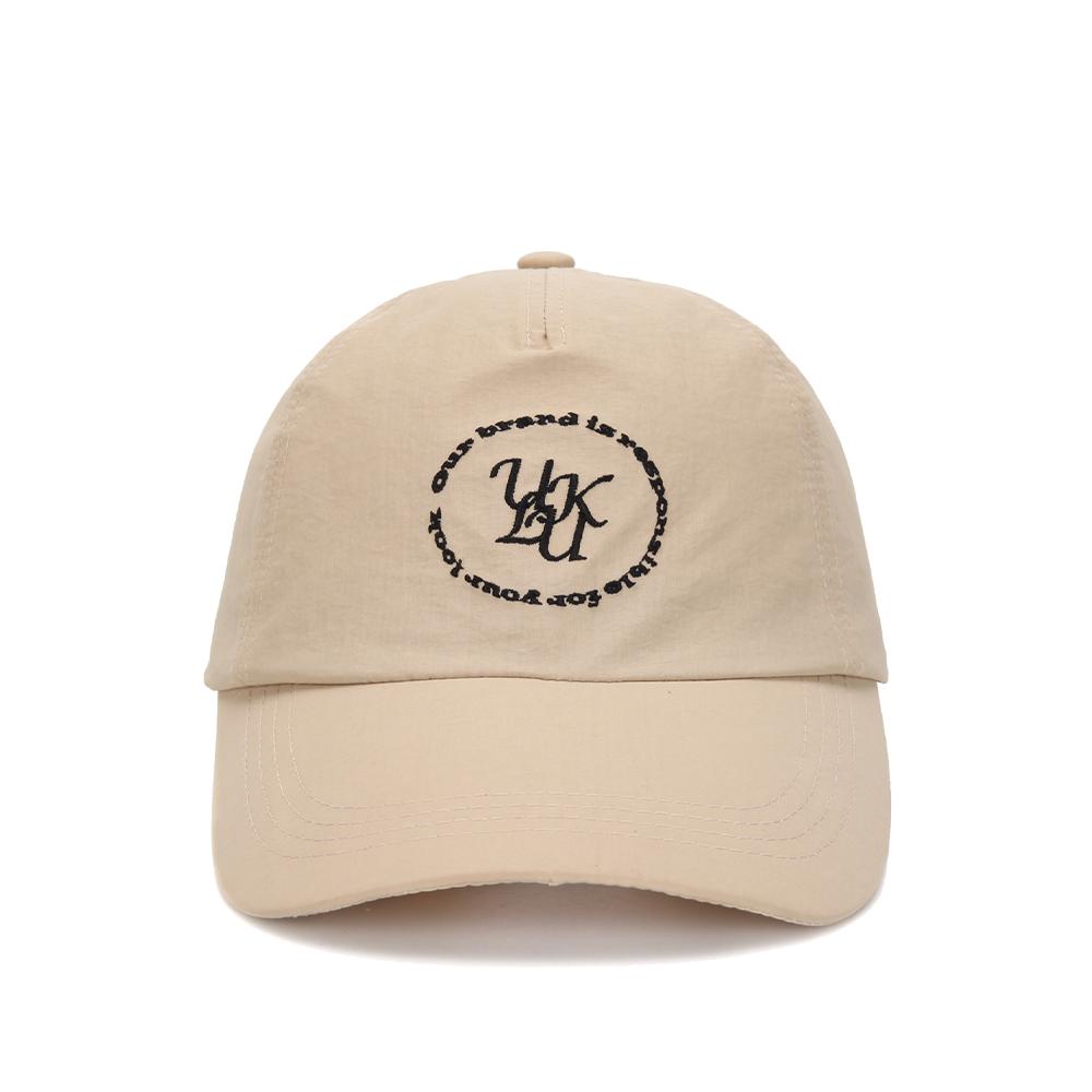 ULUK Lucida C Embroidered Nylon Ball Cap_Beige