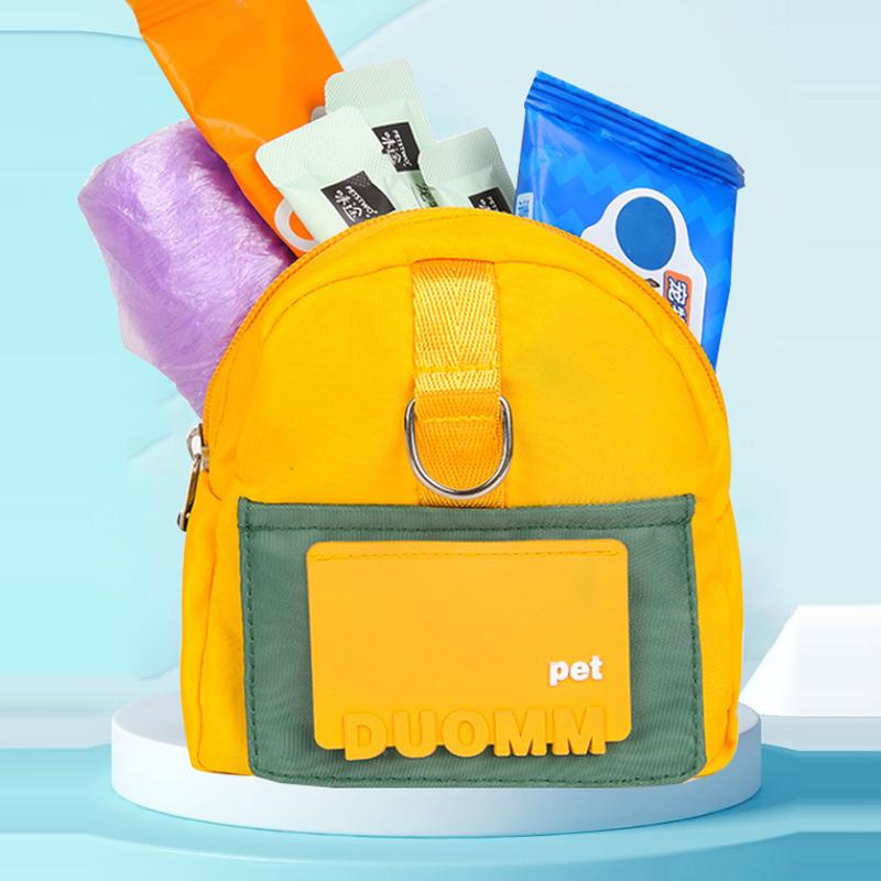 Praktische Haustier-Snack-Aufbewahrungstasche Großes Fassungsvermögen Multifunktion Hunde-Rucksack Verstellbares Geschirr Geeignet Reisen Wandern Spazierengehen