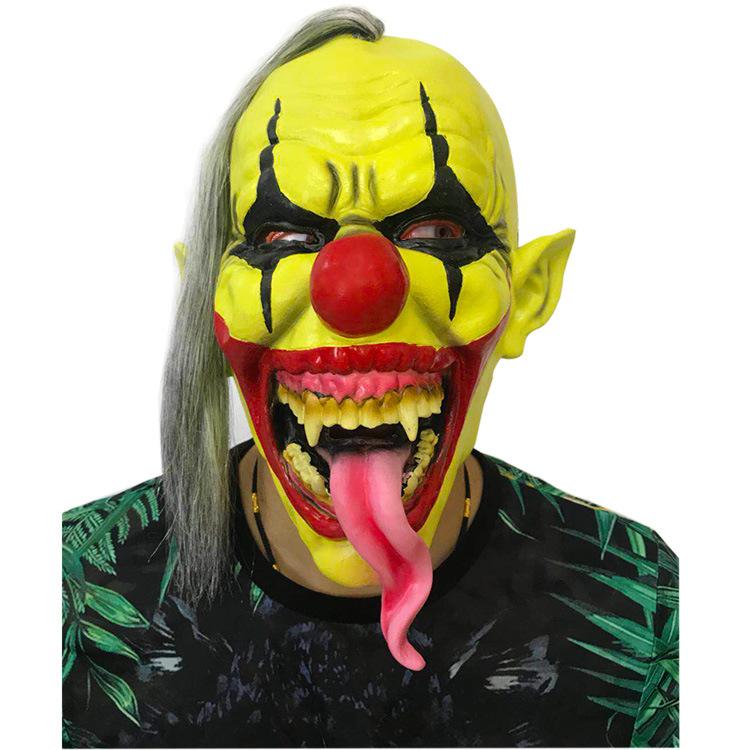 Various Clown Mask Halloween Scary Evil Clown Head Cover Costume Party Movie Cosplay Joker Mask Creepy Devil Smiling Clown Masks
