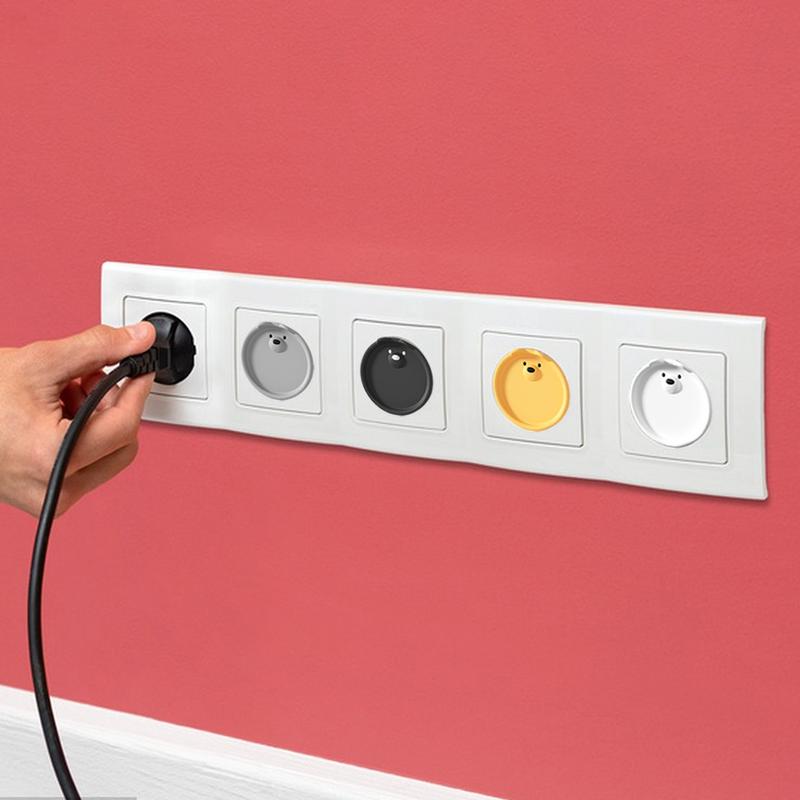 Cubierta a Prueba de Bebés para Enchufe Cubiertas de Seguridad para Enchufes Protectores de Enchufe Prevención de Descargas Eléctricas Cubiertas para Enchufes Eléctricos Cubiertas de Silicona para Enchufes