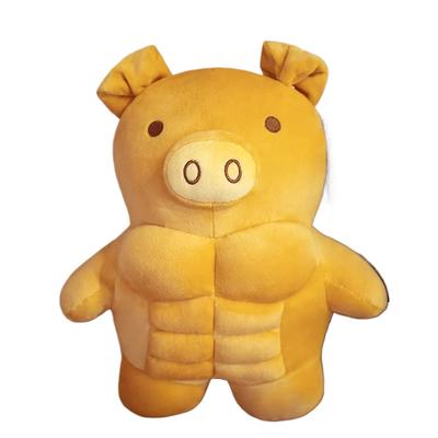 30-70CM Großer Muskelkörper Bär Plüschtiere Gefülltes Schwein/Bär/Löwe Freund Umarmbares Kissen Stuhlkissen Geburtstagsgeschenk