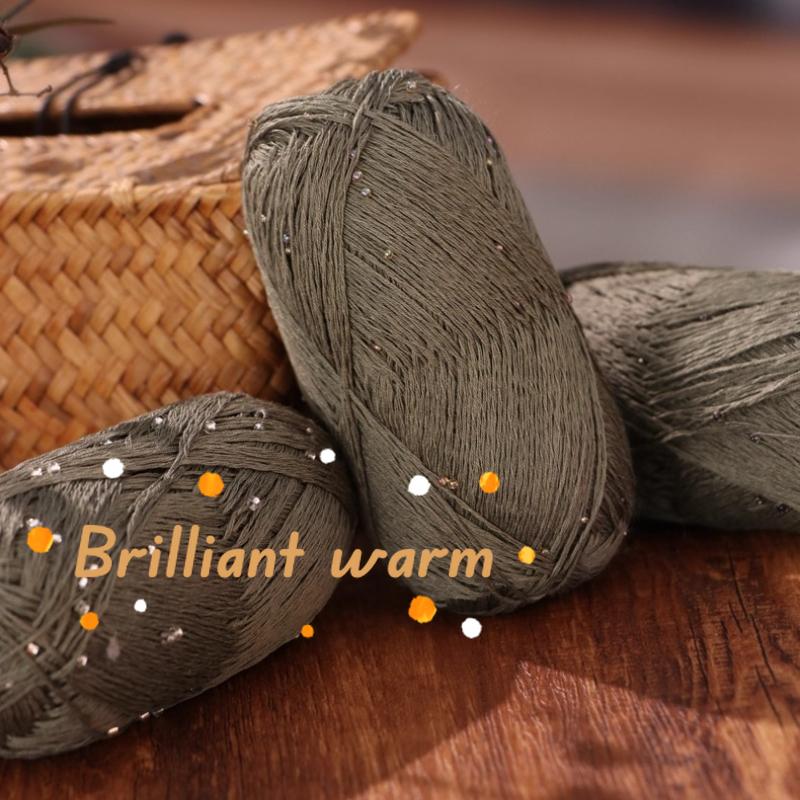 40g/roll Jade Bead Cotton Linen Thread Bead Cotton Thread Handmade Crochet Craft Sweater Hat Doll Scarf DIY Zero Base Knitting