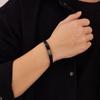 Jewelry Accessories Retro Black Stainless Steel Bracelet Men's Bracelet Fashion Woven Leather Bracelet Jewelry