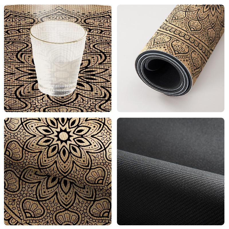 Tischmatte, Wärmeisolationsmatte, Verbrühschutz-Tischuntersetzer, Schüsselmatte, Gemüsematte, Teller Tasse, Platzset, Rutschfeste Teller- und Topfmatte.