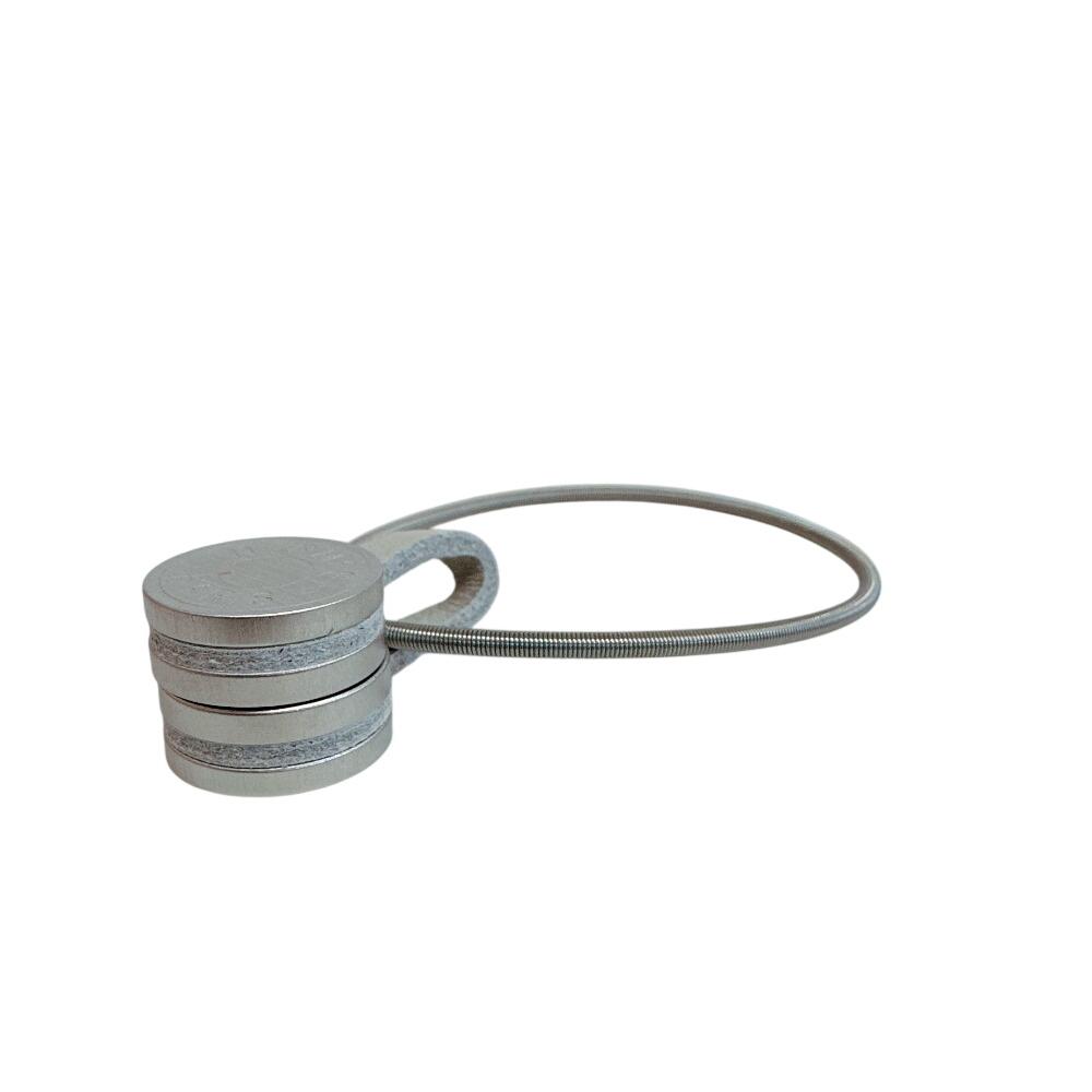 Hermes Hanging Set Serie Metal FIXATION CARRE BOITIER Silver Metal Used