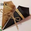 Gift Boxes Cones 10Pcs Favour DIY Eco-friendly Exquisite Delicate Charming Decorative Holder Lace-Up Wrapping Paper Flower Tube Holders Wedding