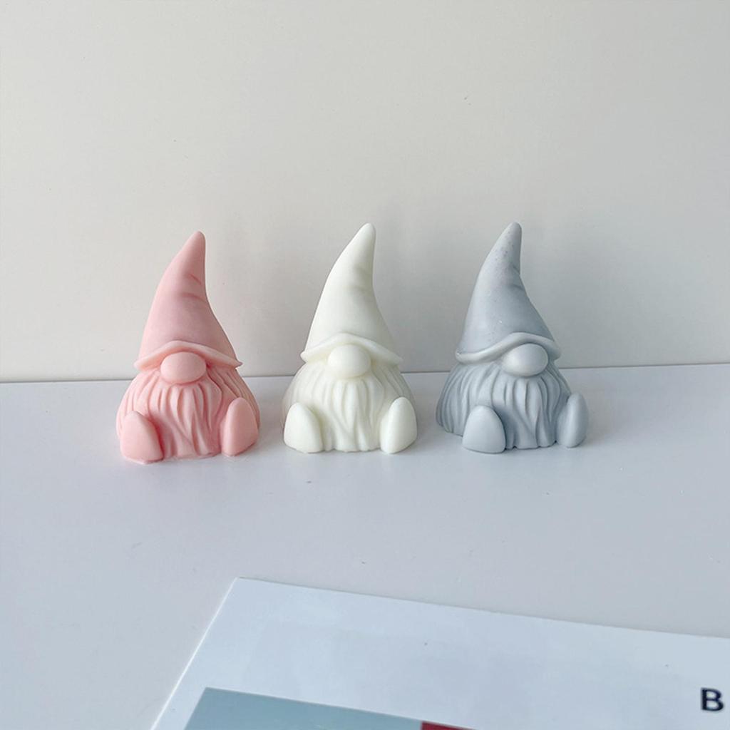 Formy Gnomów Świąteczny Bez twarzy Krasnal Świeca Forma Silikonowa DIY Forma do Dekoracji Gipsowych Forma do Dekoracji Świątecznych Ozdoby