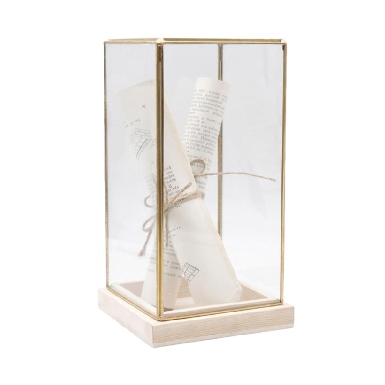 Display Case for Collectibles Glass Domes Miniature Clear Covers for Home and Office Embellishment