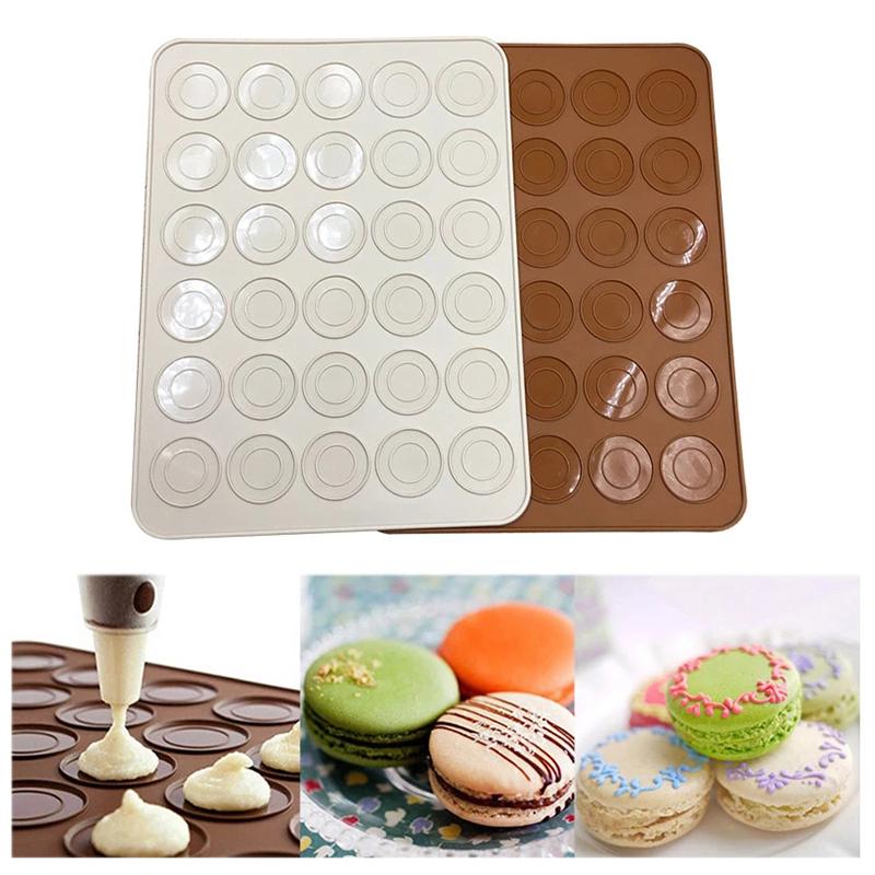 30 Chamber Silikonbakelse Tårta Macaron Macaron Ugn Bakform Mat