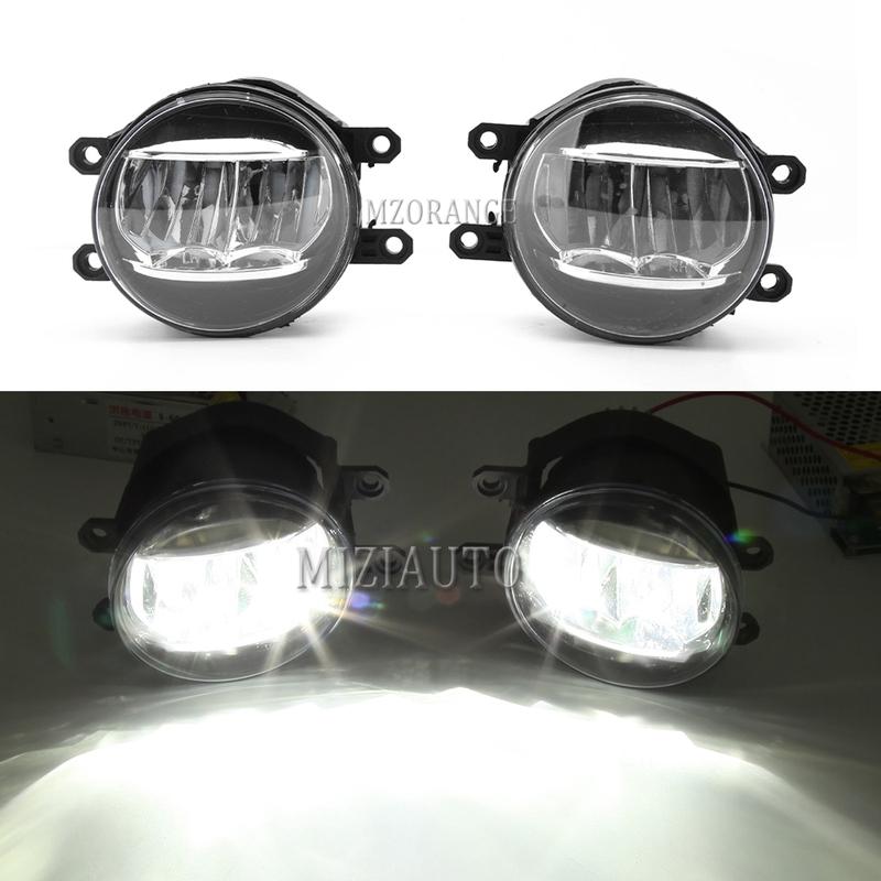 Fog Lights for Toyota Camry XV40 2007 2008 2009 Pre-facelift Chrome Fog Lamp Cover Grill Bezel LED Fog Light Headlight Foglights