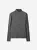LUVM Basic Turtleneck Top_Melange Gray