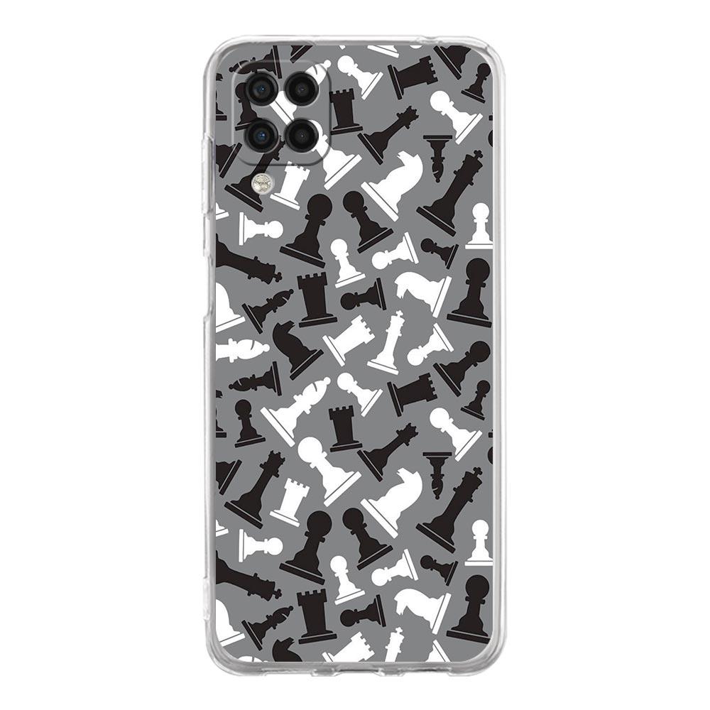 Phone Case For Samsung A13 A33 A35 A55 A73 A53 A23 A51 A71 A21S A72 A31 A41 A05s A03S A15 A25 5G Cover Checkerboard chess board