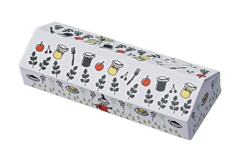 Kamio Japan Moomin Eyeglass Magnetic Synthetic with Case, White, Semi-Hard, Closure, Leather, Cloth, "Forest Kitchen"