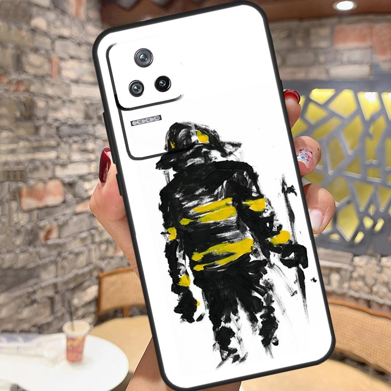 Firefighter Fire Love Case For Xiaomi 14 Ultra 15 13 11T 12T 13T 14T Pro POCO X3 X5 X6 X7 Pro M6 F5 F6 Pro Cover
