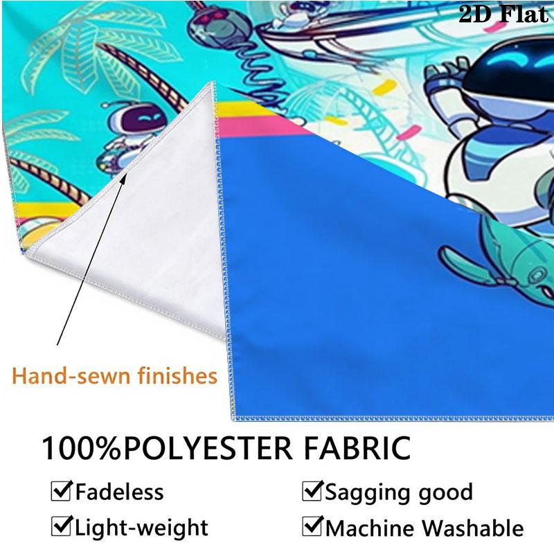 ASTRO BOT Custom Name Wall Tapestry Aesthetic Wall Hanging Printed Fabric Blanket Decorative Tapestries for Bedroom Living Room Home Decor